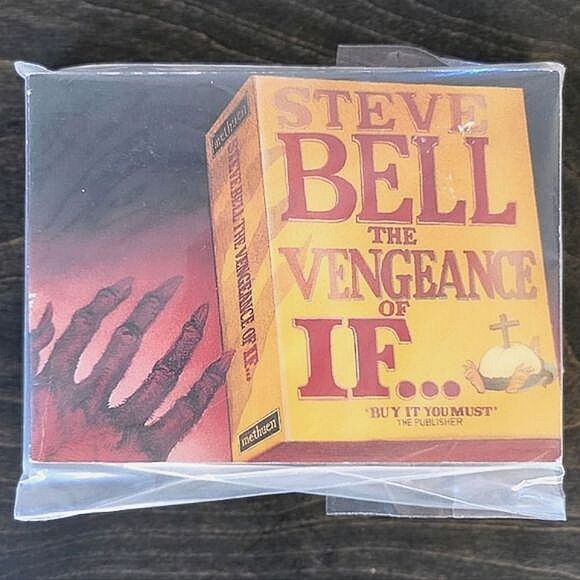 Vtg Book | The Vengeance of If by Steve Bell black and white cartoon collection - Picture 4 of 8